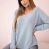 Kesi Włoski V-neck sweater grey