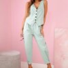 Kesi Włoski Vest + pants set dark mint