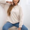 Kesi Włoski Viscose hoodie beige