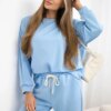 Kesi Włoski Viscose set sweatshirt + pants blue