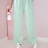 Kesi Włoski Wide-leg trousers buttery-fabric mint