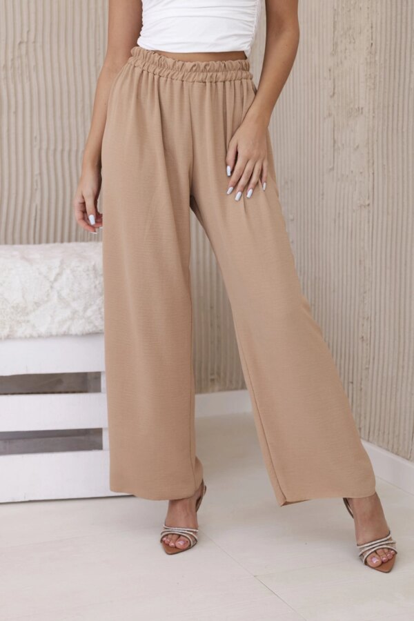 Kesi Włoski Wide-leg trousers camel