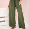 Kesi Włoski Wide-leg trousers light green
