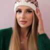 Kesi Women's cap Florencja K350 ecru+red