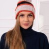 Kesi Women's cap Kinga K297 light beige + black