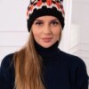 Kesi Women's cap Laila K283 black+light beige