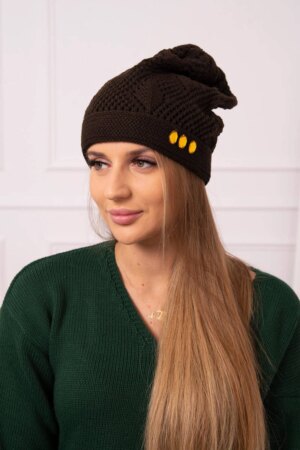 Kesi Women's cap Maryna K407 brown