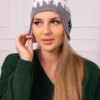 Kesi Women's cap Nikol K405 red+graphite+dark grey