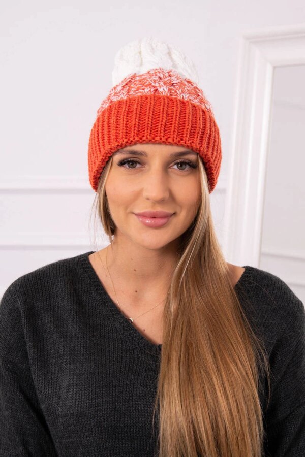 Kesi Women's cap Samara K346 foxy+white