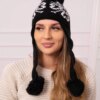 Kesi Women's long eared cap Balbina K381 black