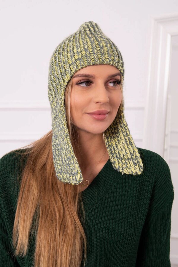 Kesi Women's long eared cap Jana K314 yellow