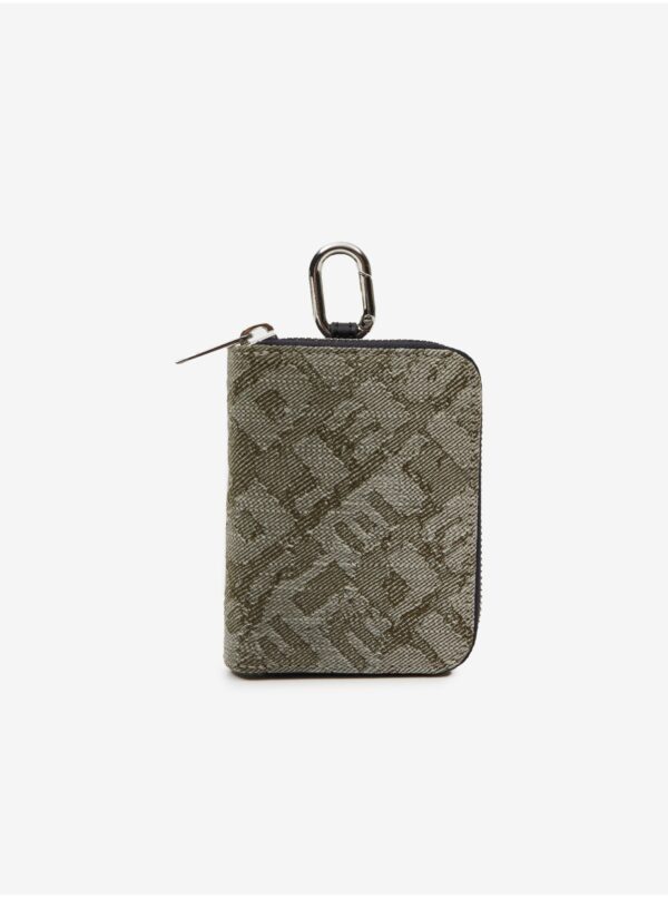 Khaki Men's Patterned Diesel Key Case - Men's