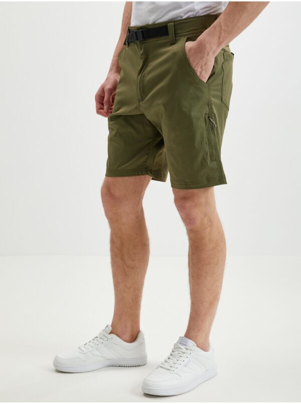 Khaki Mens Shorts with Wrangler Belt - Men