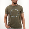 Khaki Men's T-Shirt Alife and Kickin