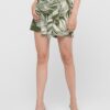 Khaki Patterned Shorts ONLY Rora - Women