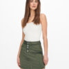 Khaki Pencil Mini Skirt JDY Lara