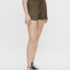 Khaki Shorts with Pockets Pieces Neora - Women