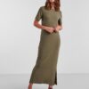 Khaki Women's Basic Maxi Dress Pieces Kylie - Women's