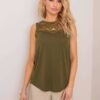 Khaki blouse You don't know me ajok0253. R69