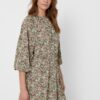 Khaki floral loose dress ONLY Kendall - Women