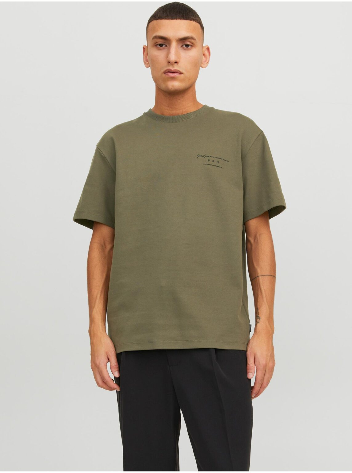 Khaki men's T-shirt Jack & Jones Sanchez - Men's