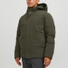 Khaki men's winter jacket Jack & Jones Keen - Men's