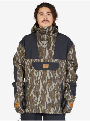 Khaki men's winter patterned anorak DC - Men's