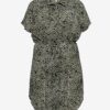 Khaki mintás ingruha ONLY CARMAKOMA Luxcille - Női
