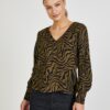 Khaki patterned blouse ONLY Victoria - Women