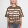 Khaki patterned loose T-shirt Noisy May Buster - Women