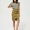 Khaki skirt with tie Moodo - Women's