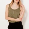 Khaki tank top CAMAIEU - Women