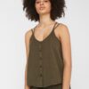 Khaki top with buttons Noisy May Maisie - Women