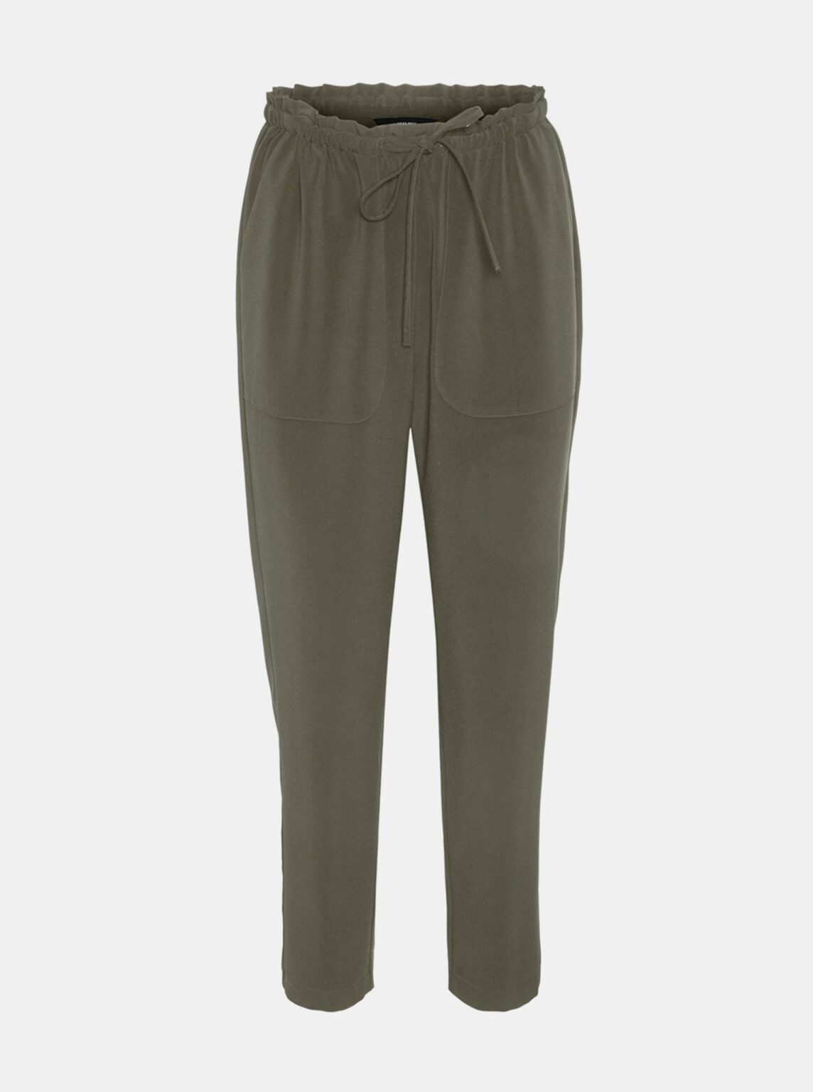 Khaki truncated trousers VERO MODA