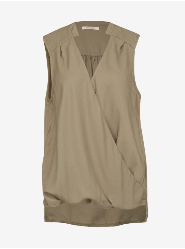 Khaki women's blouse CAMAIEU - Women's