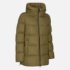 Khaki women's down jacket Geox Camei - Women's