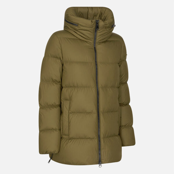 Khaki women's down jacket Geox Camei - Women's
