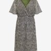 Khaki women's patterned dress ONLY CARMAKOMA Inessa - Women's