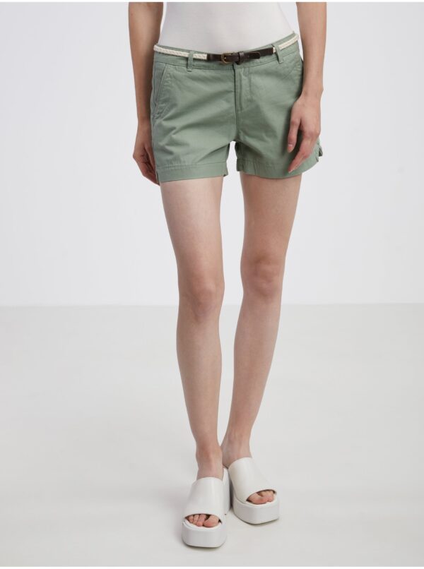 Khaki women's shorts CAMAIEU - Women's