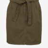 Khaki women's skirt CAMAIEU