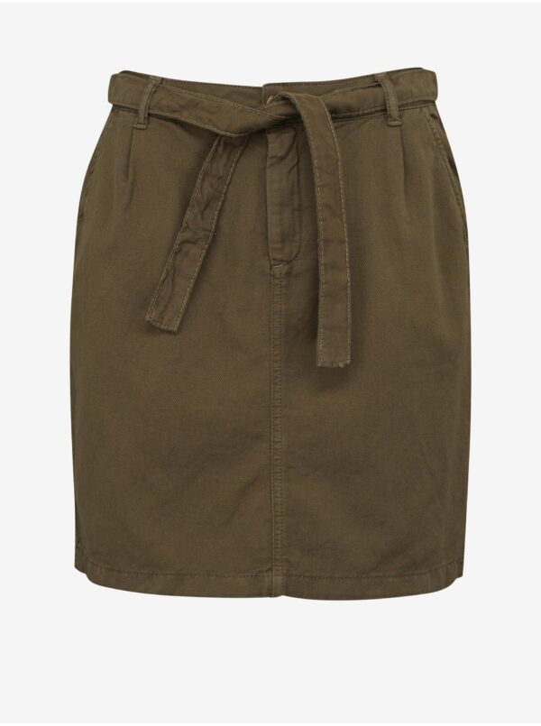 Khaki women's skirt CAMAIEU - Women's