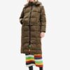 Khaki women's winter quilted coat/vest Desigual Tetris - Women's