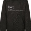 Kids Love Definition Hoody Black
