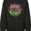 Kids Save And Love Hoody Black