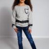 Kids denim jeans with zippers