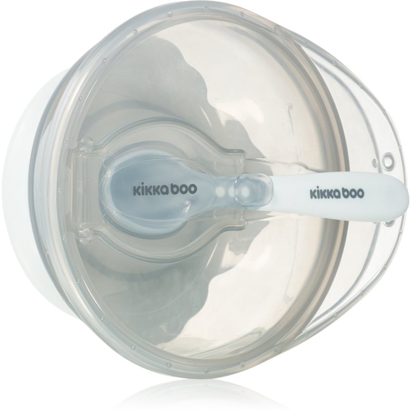 Kikkaboo Suction Bowl with Spoon tál kanállal kupakkal 4 m+ Blue 1 db-Ár