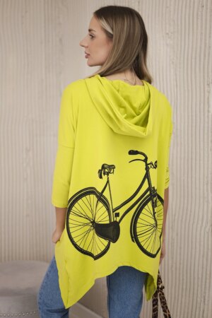 Kiwi cycling print sweatshirt