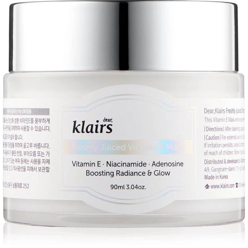Klairs Freshly Juiced Vitamin E Mask hidratáló arcmaszk E-vitaminnal 90 ml-Eredeti