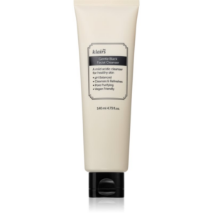 Klairs Gentle Black Facial Cleanser lágy tisztító gél az érzékeny arcbőrre 140 ml-Ár