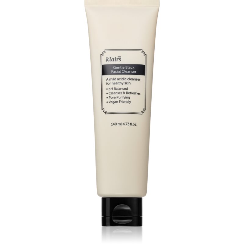 Klairs Gentle Black Facial Cleanser lágy tisztító gél az érzékeny arcbőrre 140 ml-Ár